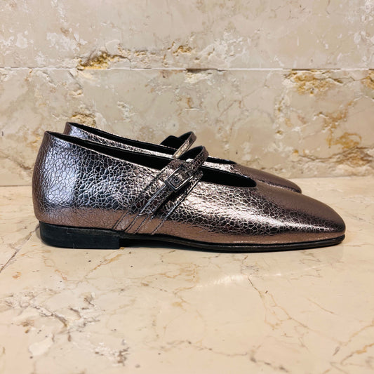 Scarpa in pelle canna di fucile