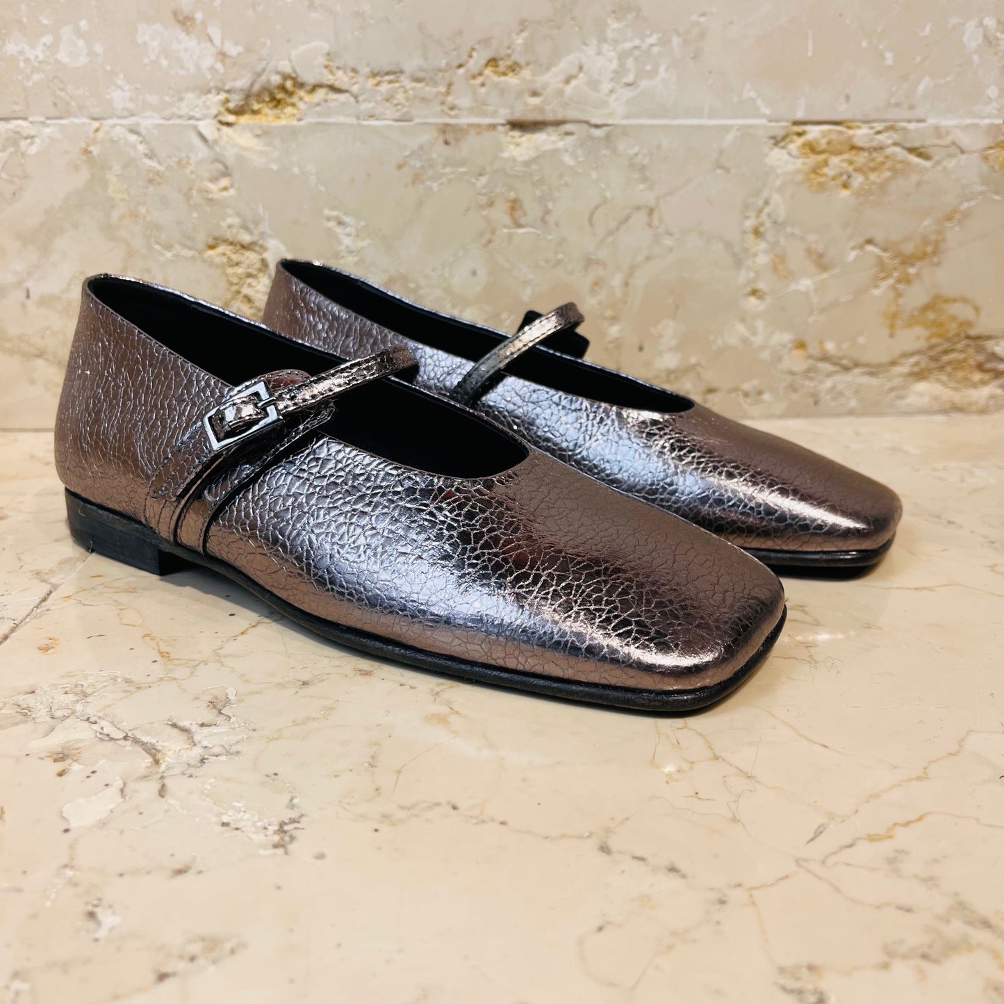 Scarpa in pelle canna di fucile