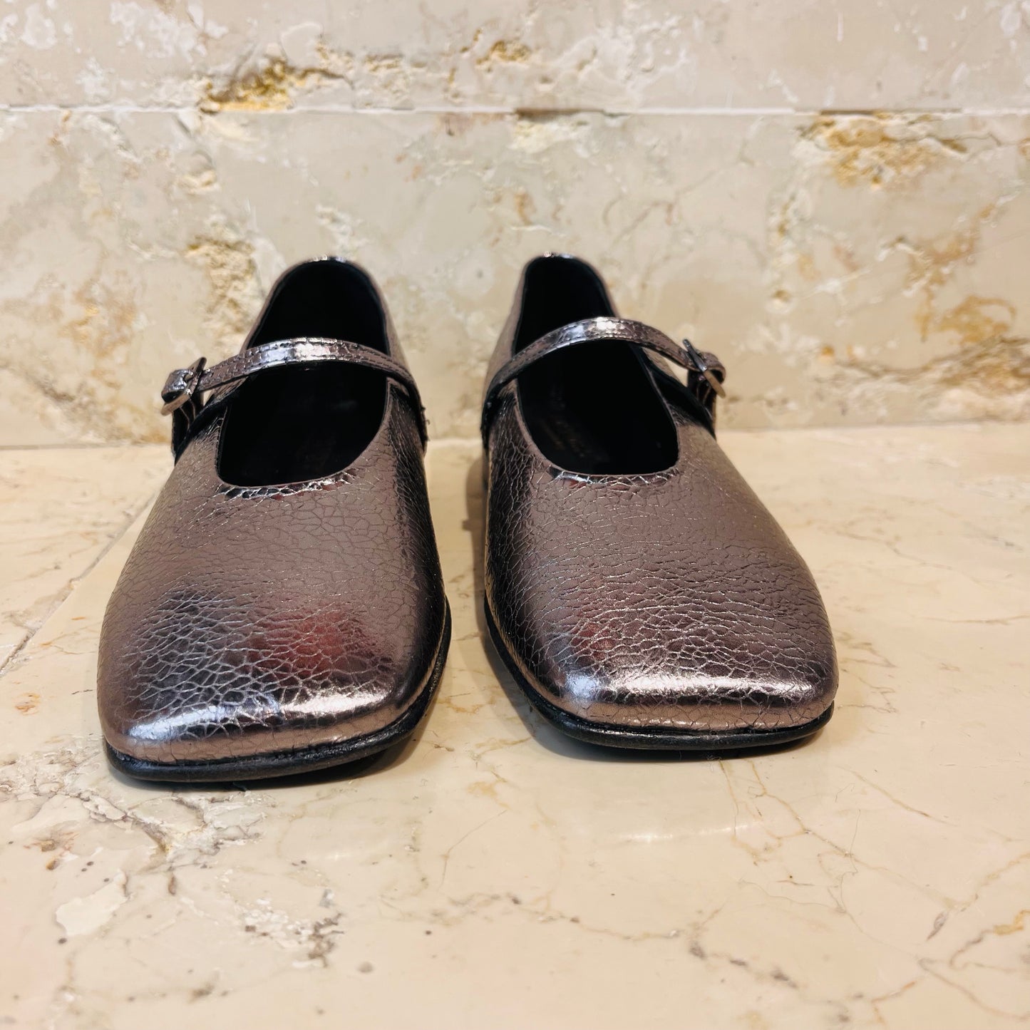 Scarpa in pelle canna di fucile