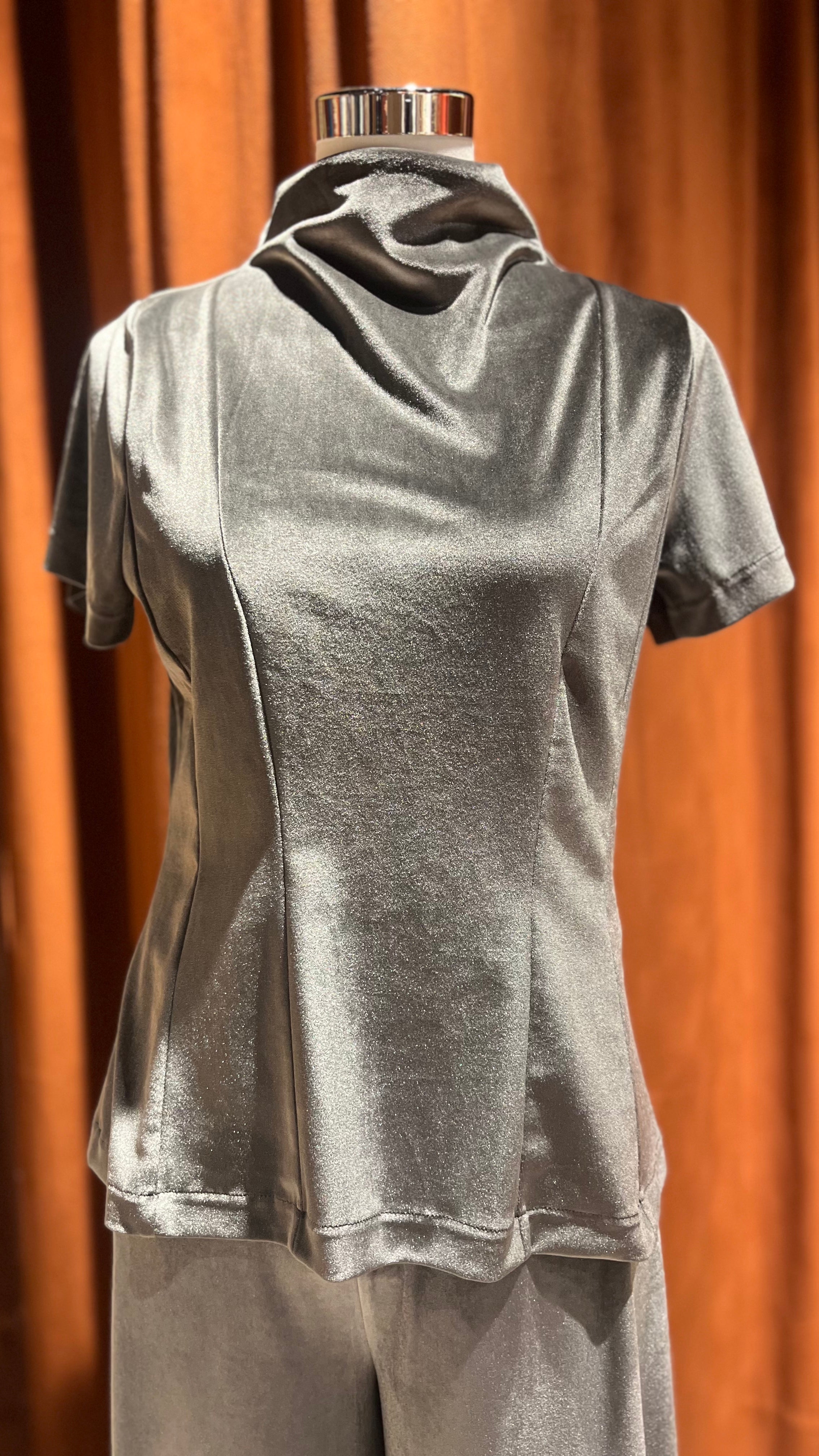 Blusa grigio perla