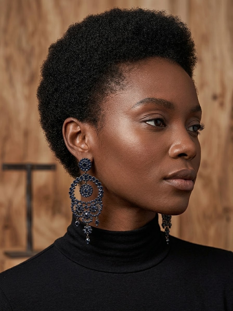 Blue earrings