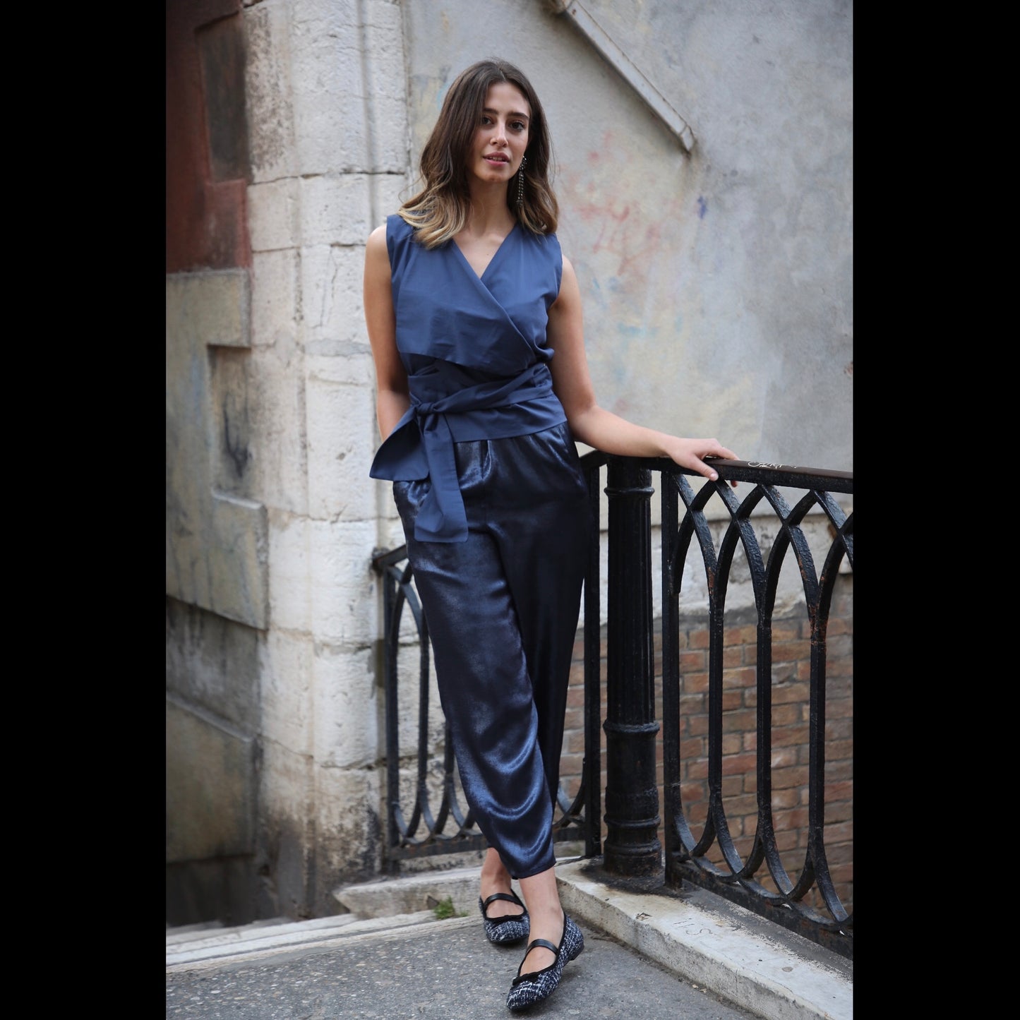Pantaloni blu notte