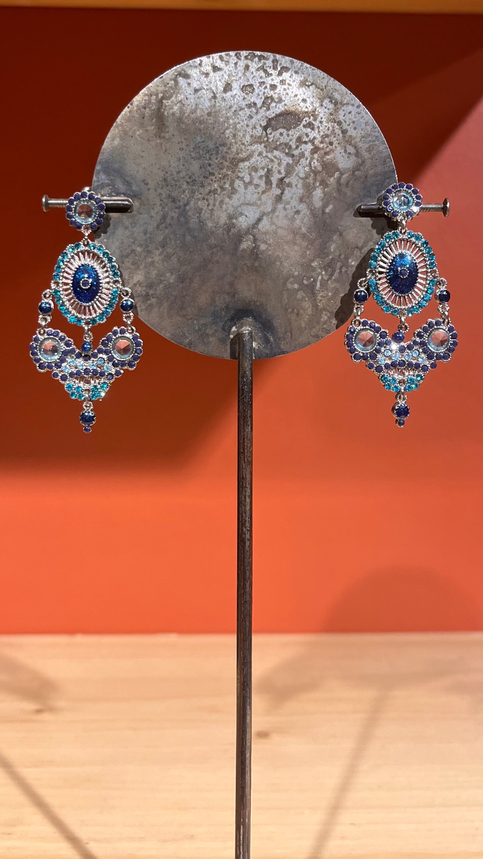 Petrol green earrings