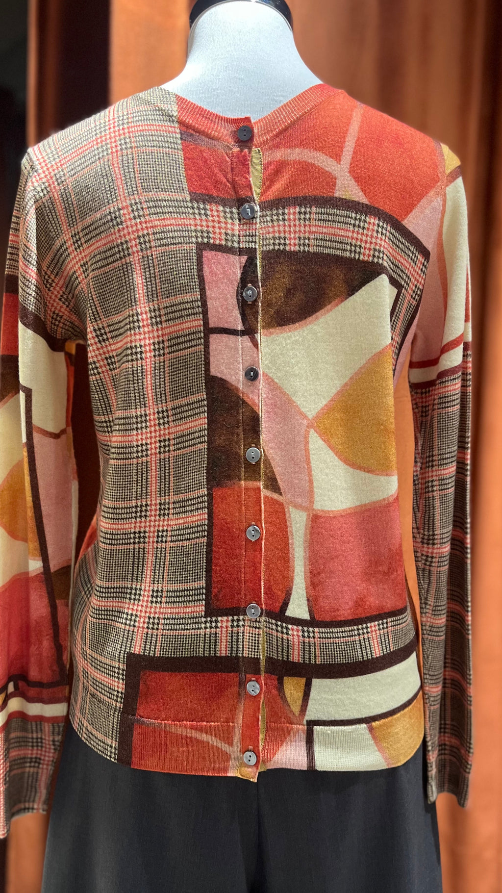 Cardigan in lana merinos