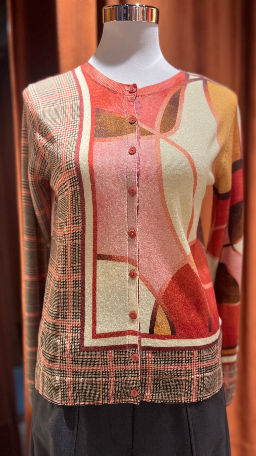 Cardigan in lana merinos