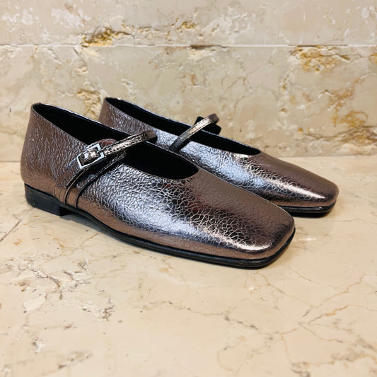 Scarpa in pelle canna di fucile